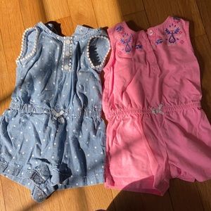 2 carters rompers